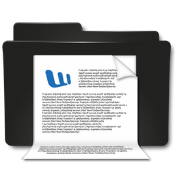 Folder Documents Word Icon 256x256 png
